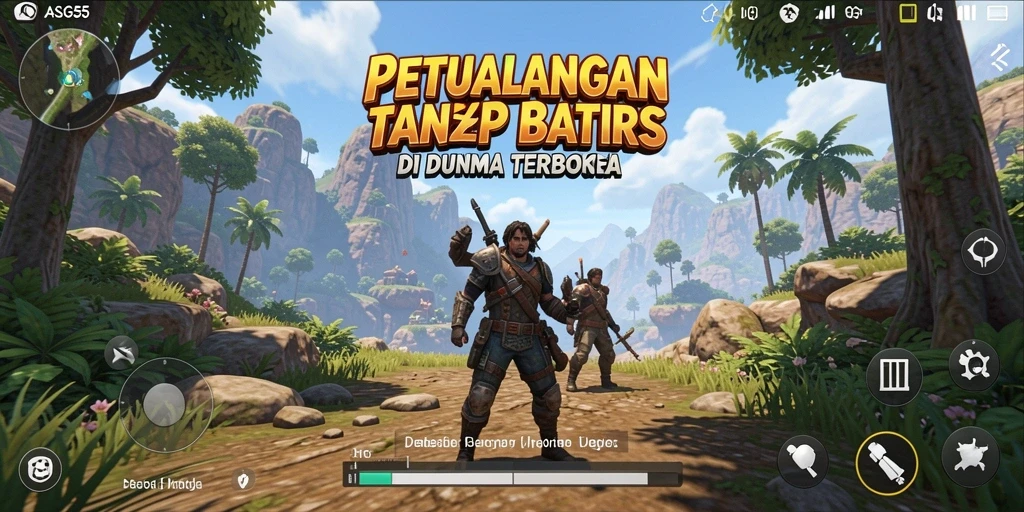 Tampilan gameplay yang mengesankan di dunia terbuka ASG55.