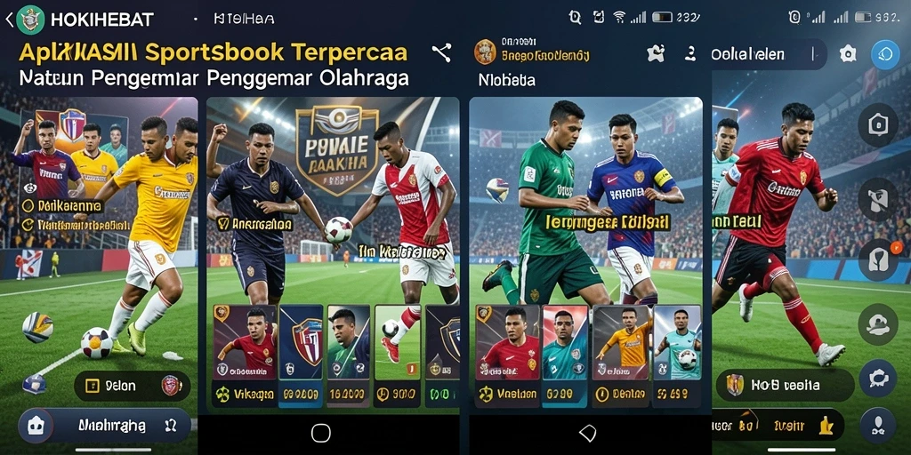 Screenshot utama HOKIHEBAT menampilkan layar taruhan olahraga yang interaktif.