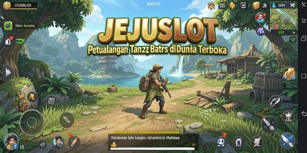 Tampilan gameplay interaktif dan luas dari JEJUSLOT.