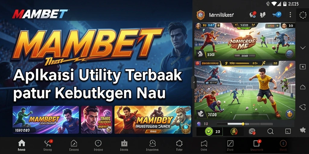 Tampilan antarmuka utama MAMIBET yang memudahkan pengguna.